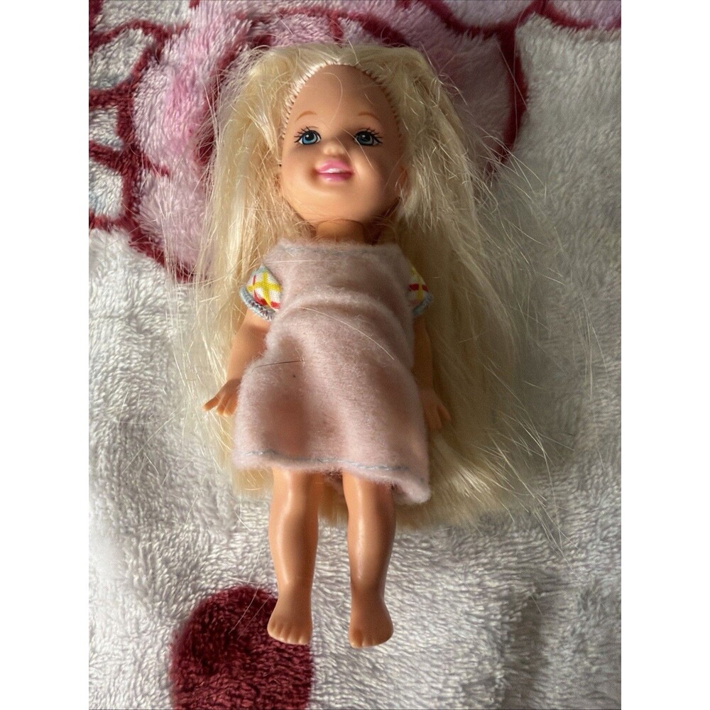 1994 Vtg Love & Care Kelly Barbie Sister Color Changing Chicken Pox Blonde Long